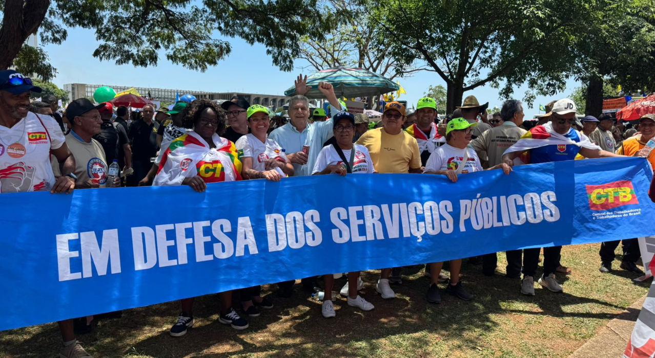 SSB participa de ato em Brasília contra a Reforma Administrativa